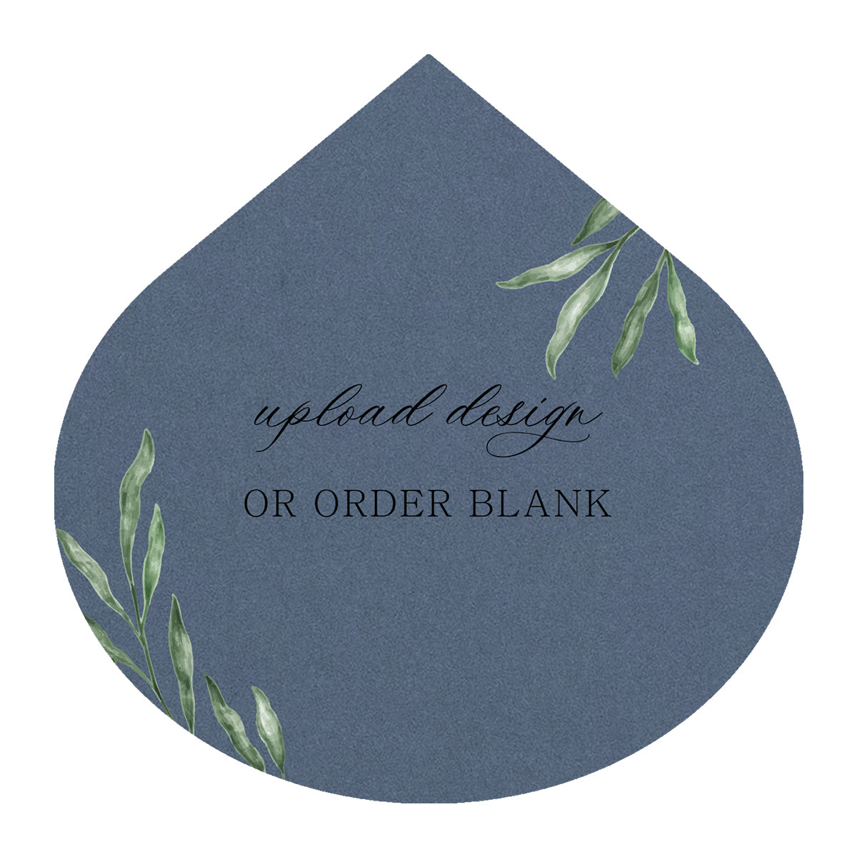 Custom Wedding Prints on Diecut Shaped Cardstock | Shape S115