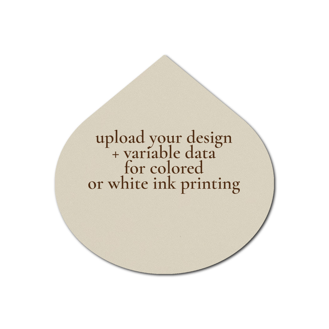 Individually Personalized Wedding Prints on Diecut Cardstock - Shape S115