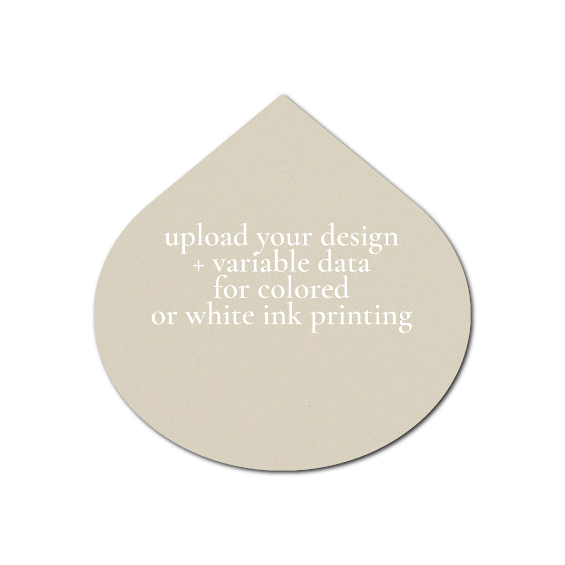 Individually Personalized Wedding Prints on Diecut Cardstock - Shape S115