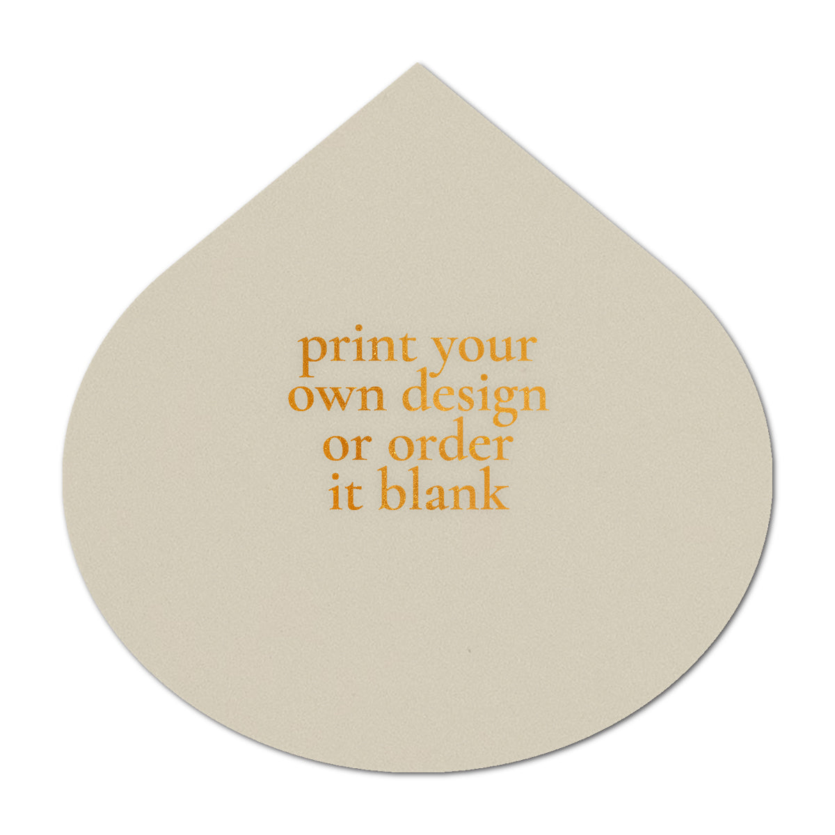 Custom Wedding Prints on Diecut Shaped Cardstock | Shape S115