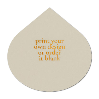Custom Wedding Prints on Diecut Shaped Cardstock | Shape S115