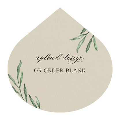 Custom Wedding Prints on Diecut Shaped Cardstock | Shape S115