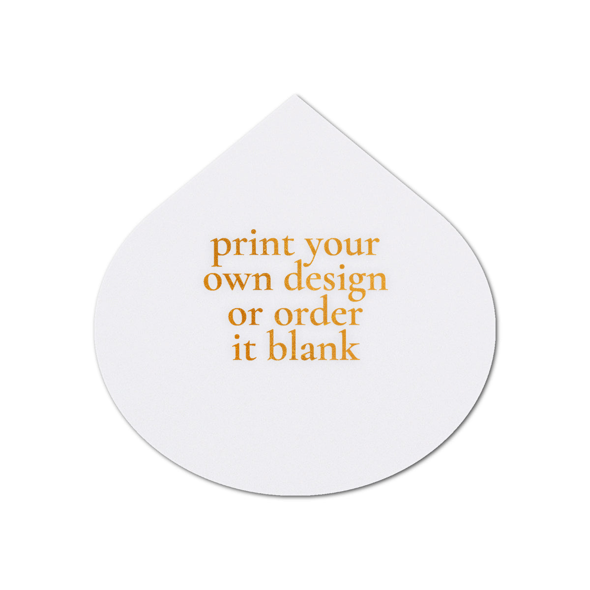 Custom Wedding Prints on Diecut Shaped Cardstock | Shape S115