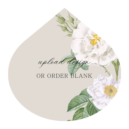 Custom Wedding Prints on Diecut Shaped Cardstock | Shape S115
