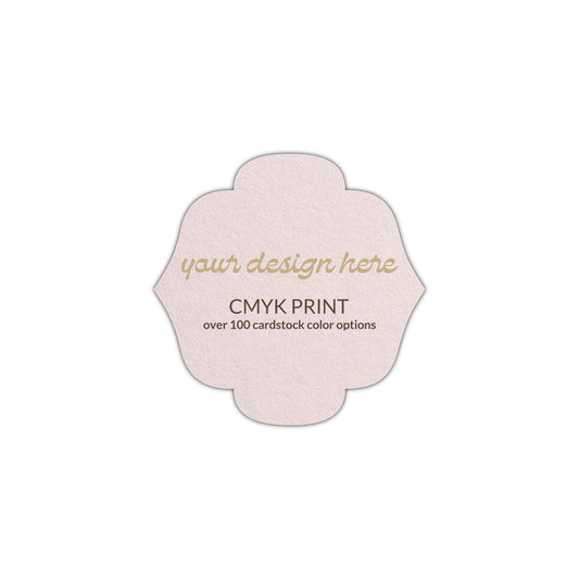 Shape S116 Diecut Card | CMYK Print | 2.25" x 2.25"