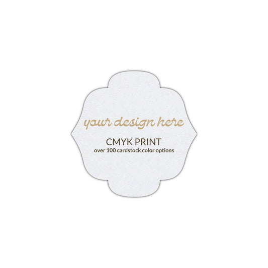 Shape S116 Diecut Card | CMYK Print | 2.75" x 2.75"