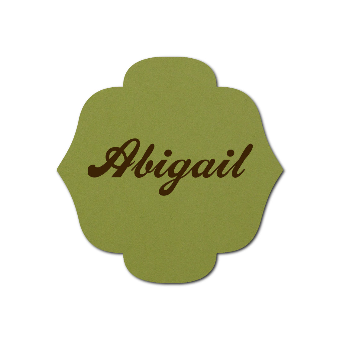 Individually Personalized Wedding Prints on Diecut Cardstock - Shape S116