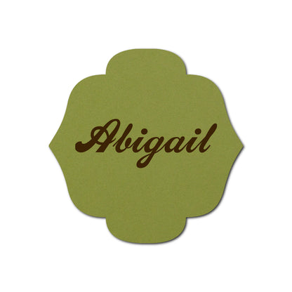Individually Personalized Wedding Prints on Diecut Cardstock - Shape S116