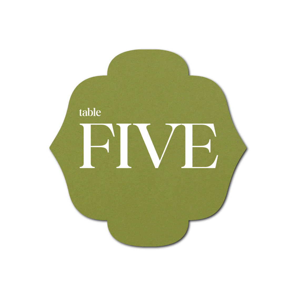 Individually Personalized Wedding Prints on Diecut Cardstock - Shape S116
