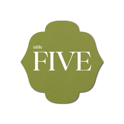 Individually Personalized Wedding Prints on Diecut Cardstock - Shape S116