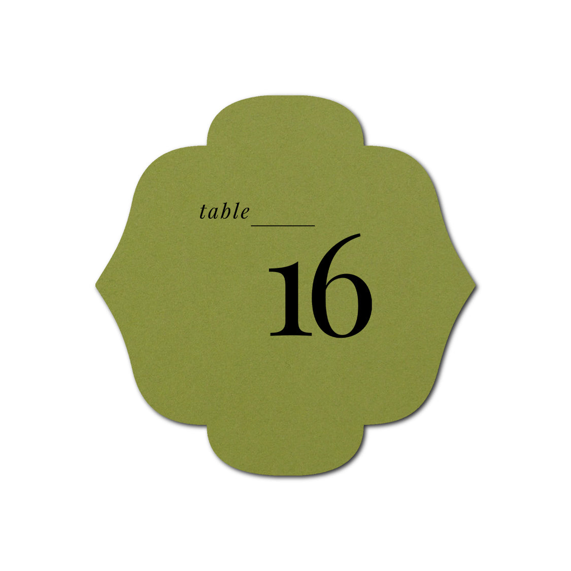 Individually Personalized Wedding Prints on Diecut Cardstock - Shape S116