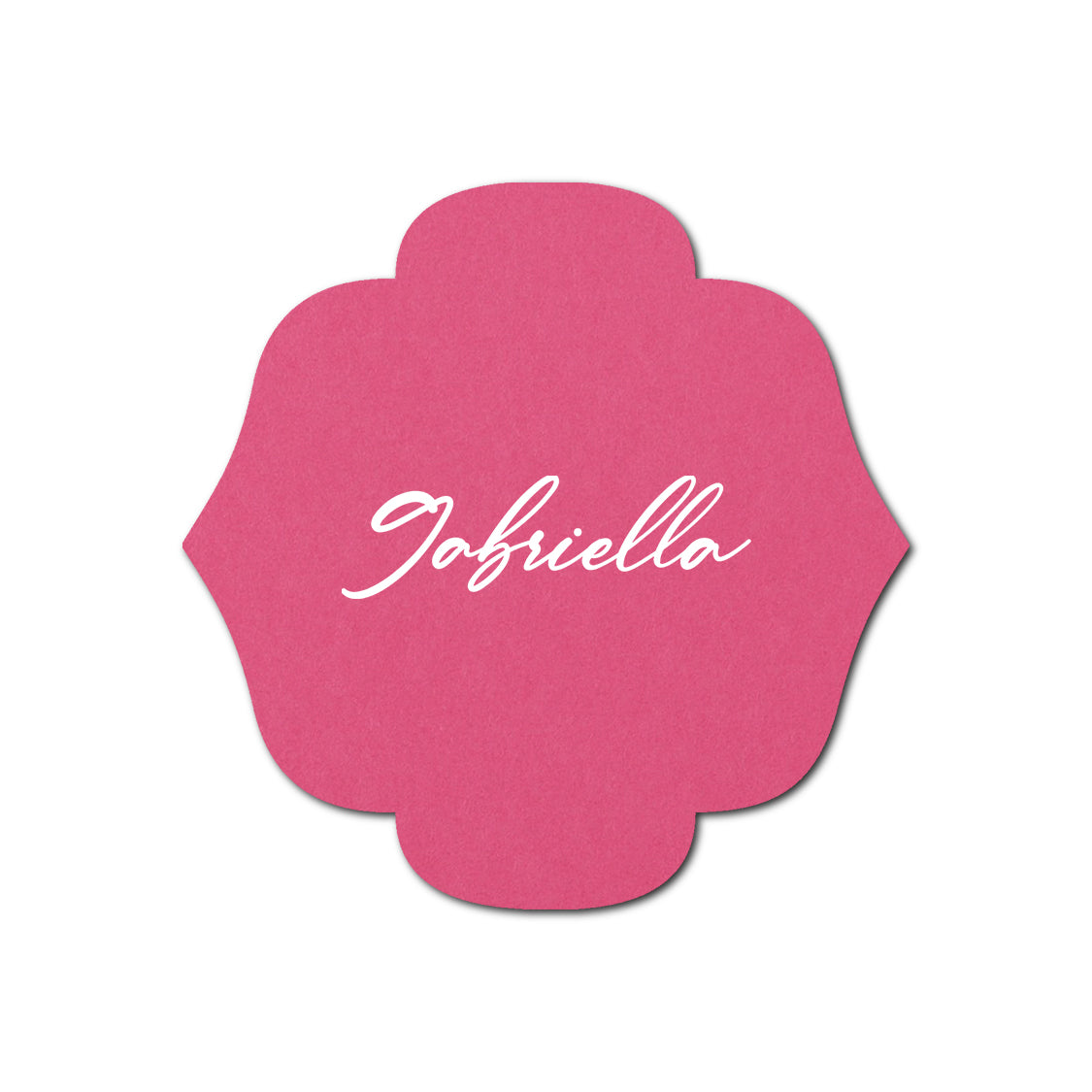 Individually Personalized Wedding Prints on Diecut Cardstock - Shape S116
