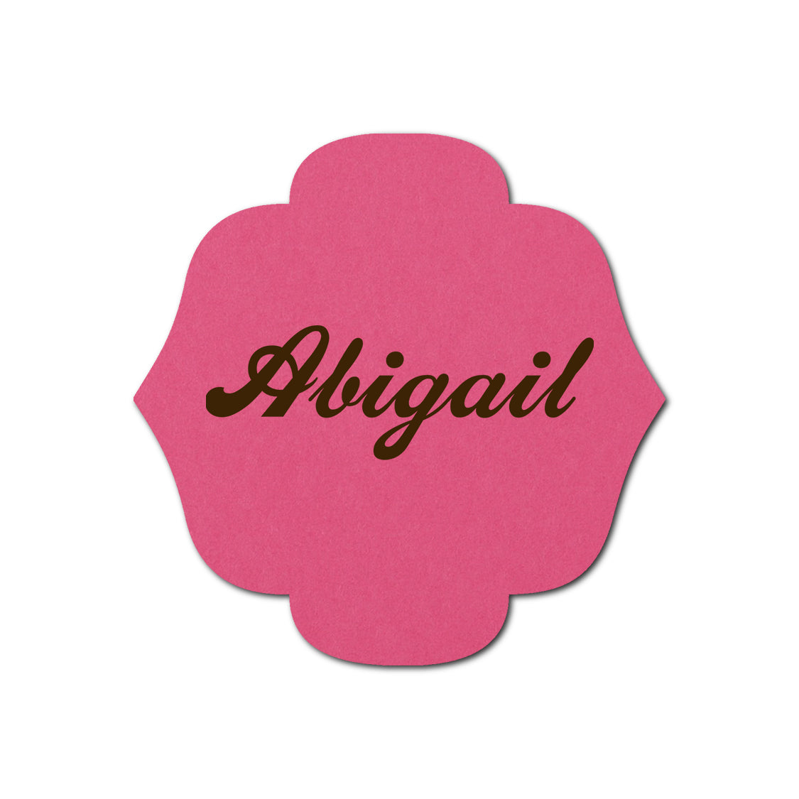 Individually Personalized Wedding Prints on Diecut Cardstock - Shape S116