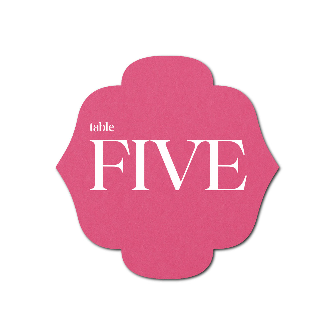 Individually Personalized Wedding Prints on Diecut Cardstock - Shape S116