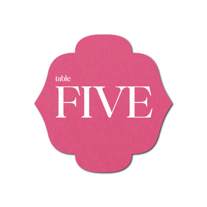 Individually Personalized Wedding Prints on Diecut Cardstock - Shape S116