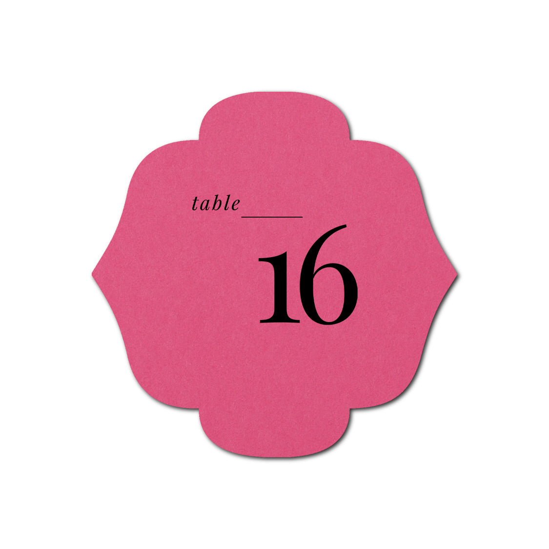 Individually Personalized Wedding Prints on Diecut Cardstock - Shape S116