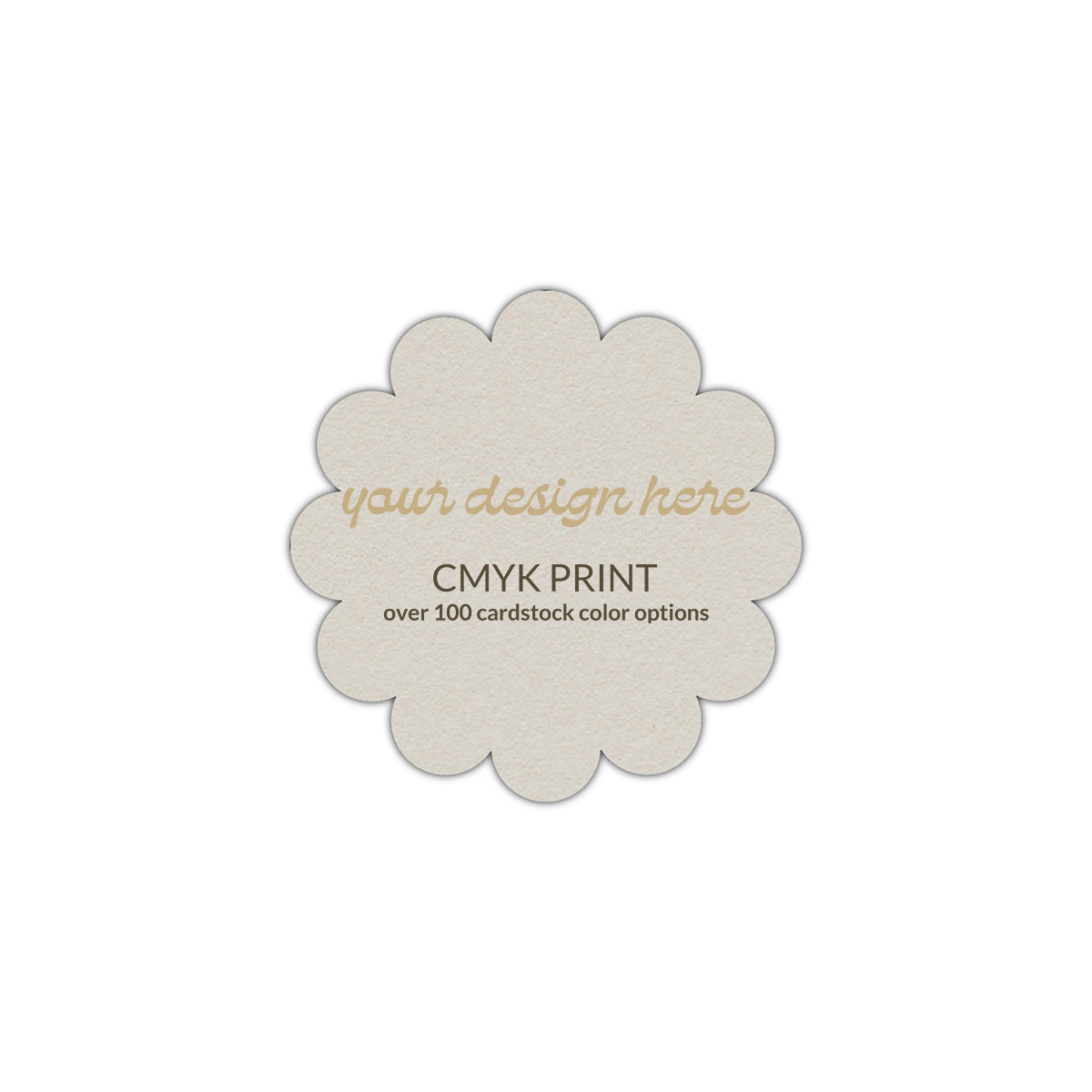 Shape S117 Diecut Card | CMYK Print | 5" x 5"