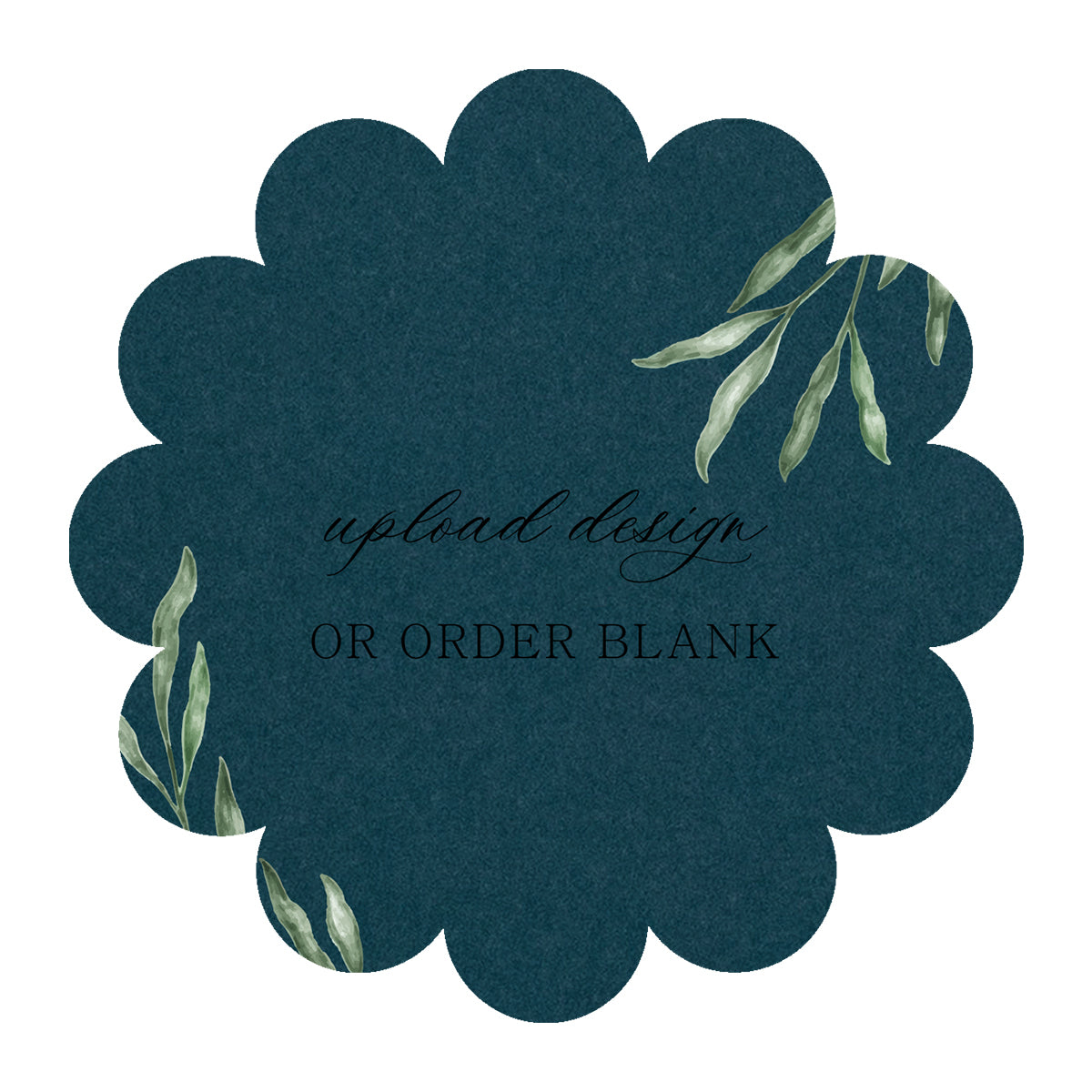 Custom Wedding Prints on Diecut Shaped Cardstock | Shape S117