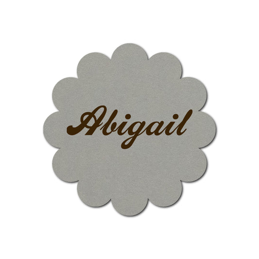 Individually Personalized Wedding Prints on Diecut Cardstock - Shape S117