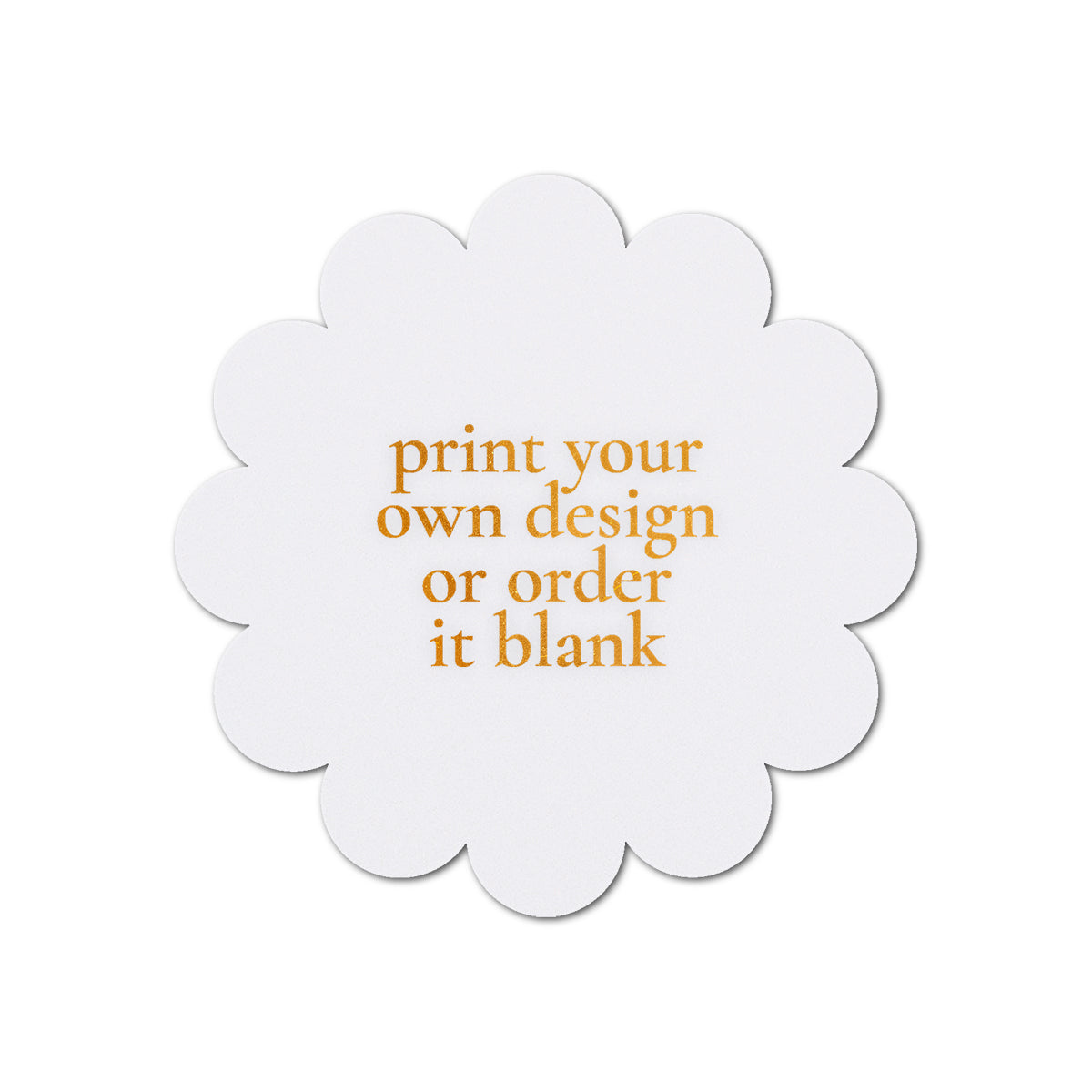 Custom Wedding Prints on Diecut Shaped Cardstock | Shape S117