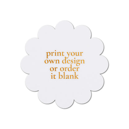 Custom Wedding Prints on Diecut Shaped Cardstock | Shape S117