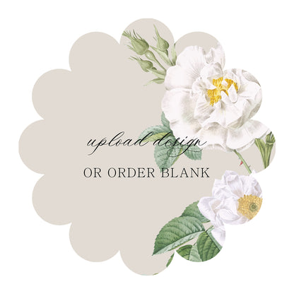 Custom Wedding Prints on Diecut Shaped Cardstock | Shape S117