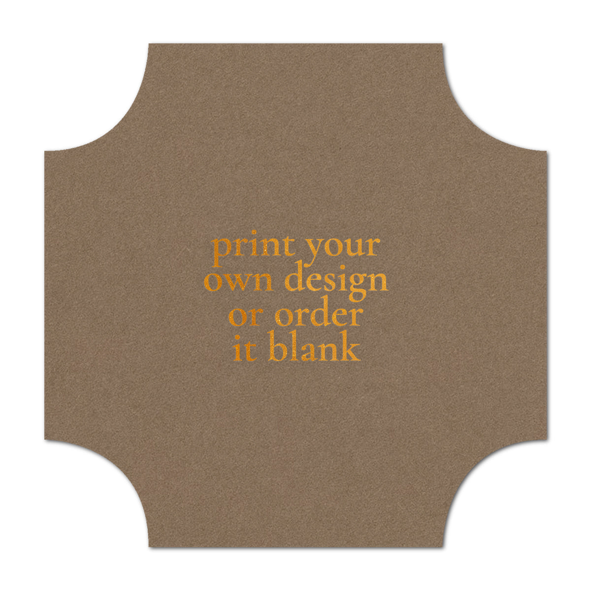 Custom Wedding Prints on Diecut Shaped Cardstock | Shape S118