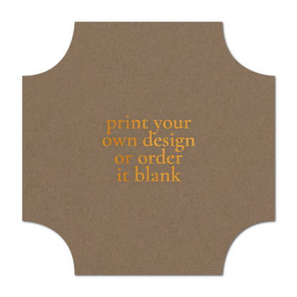 Custom Wedding Prints on Diecut Shaped Cardstock | Shape S118