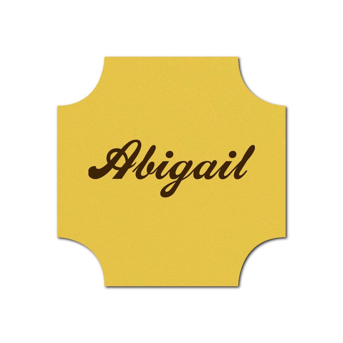 Individually Personalized Wedding Prints on Diecut Cardstock - Shape S118