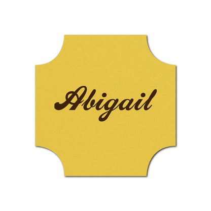 Individually Personalized Wedding Prints on Diecut Cardstock - Shape S118