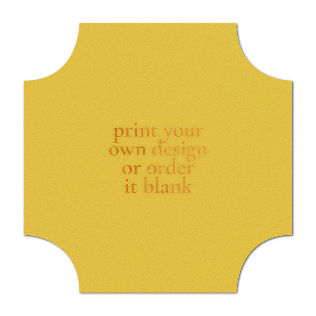 Custom Wedding Prints on Diecut Shaped Cardstock | Shape S118