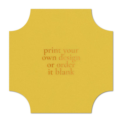 Custom Wedding Prints on Diecut Shaped Cardstock | Shape S118