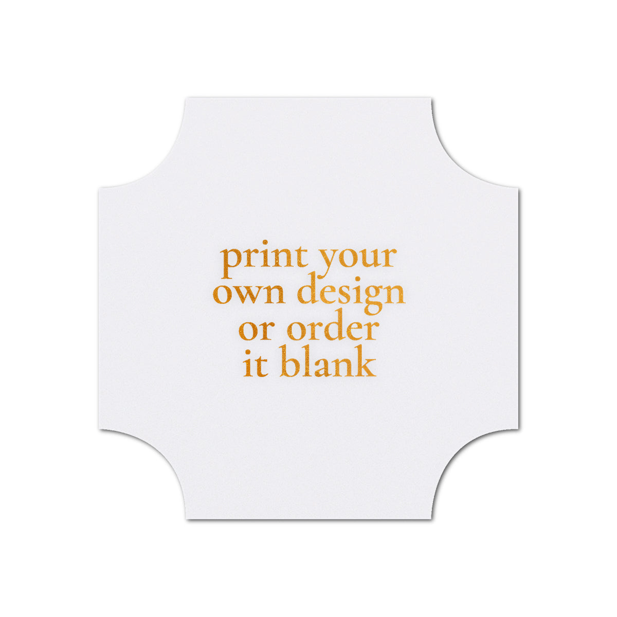 Custom Wedding Prints on Diecut Shaped Cardstock | Shape S118