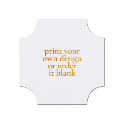 Custom Wedding Prints on Diecut Shaped Cardstock | Shape S118