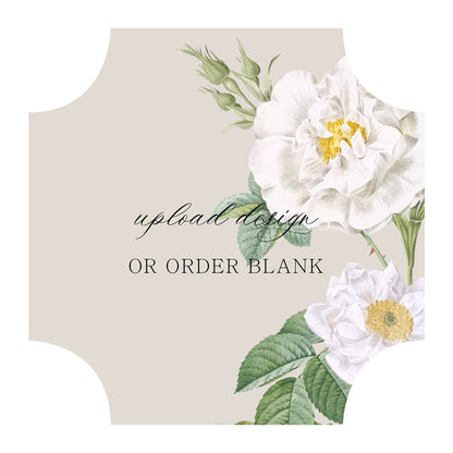 Custom Wedding Prints on Diecut Shaped Cardstock | Shape S118