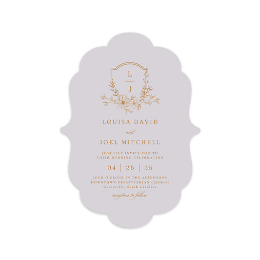 Personalized Wedding Cards | Fully Custom Print | Signature Shape S11