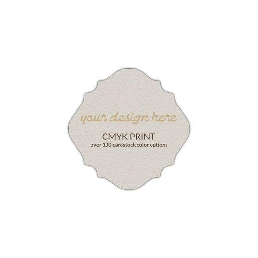 Shape S13 Diecut Card | CMYK Print | 2.5" x 2.5"