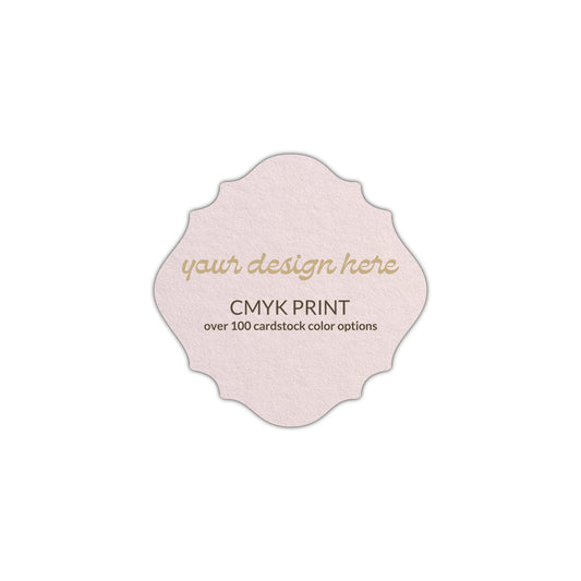 Shape S13 Diecut Card | CMYK Print | 2.25" x 2.25"