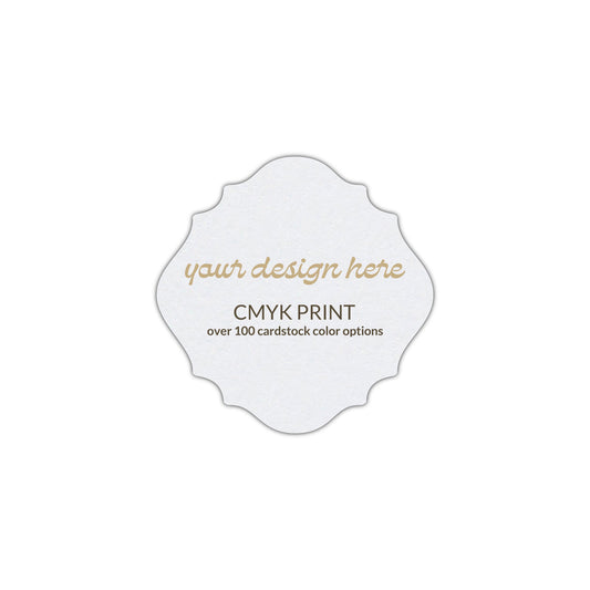 Shape S13 Diecut Card | CMYK Print | 3" x 3"