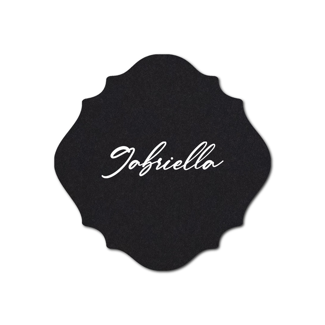 Individually Personalized Wedding Prints on Diecut Cardstock - Shape S13