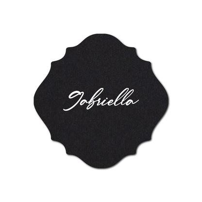 Individually Personalized Wedding Prints on Diecut Cardstock - Shape S13