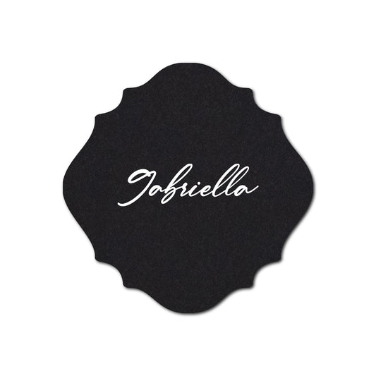 Individually Personalized Wedding Prints on Diecut Cardstock - Shape S13