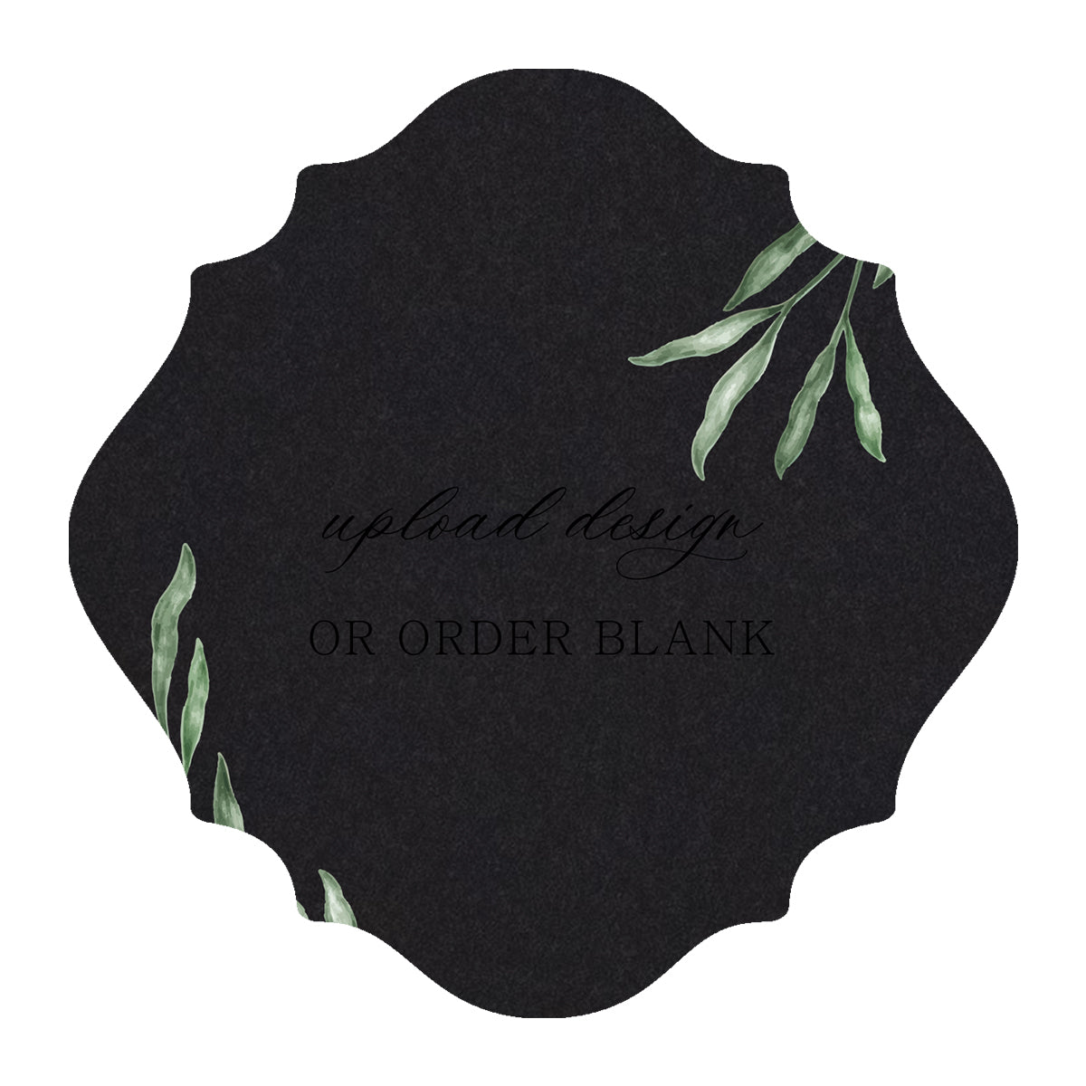 Custom Wedding Prints on Diecut Shaped Cardstock | Shape S13