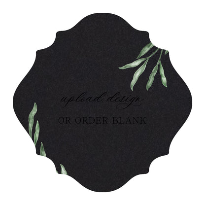 Custom Wedding Prints on Diecut Shaped Cardstock | Shape S13