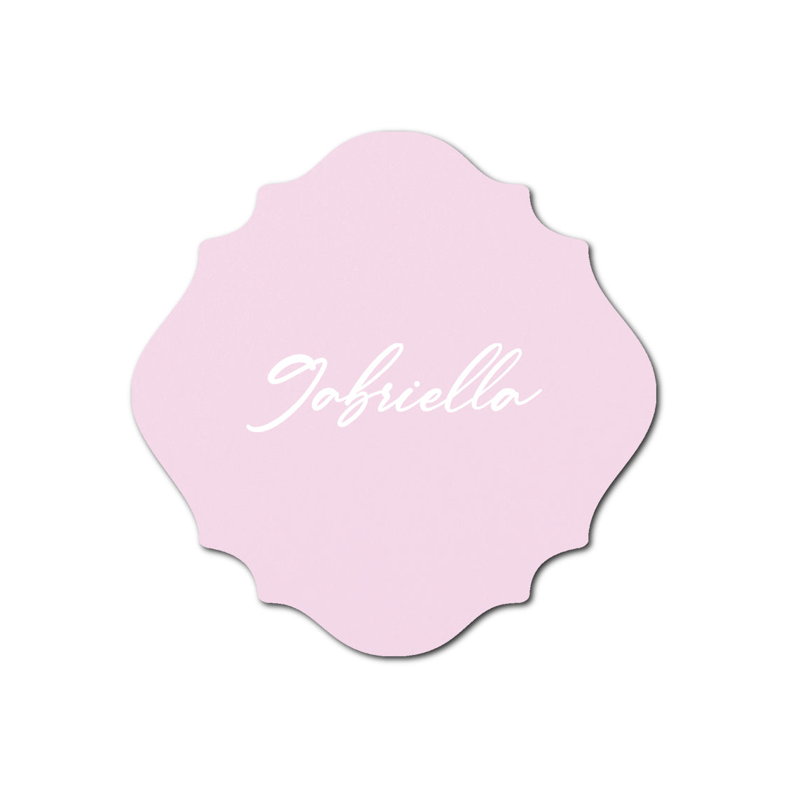 Individually Personalized Wedding Prints on Diecut Cardstock - Shape S13
