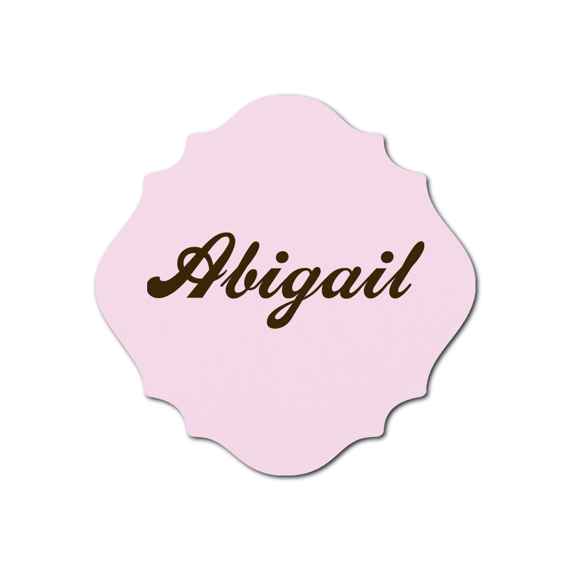 Individually Personalized Wedding Prints on Diecut Cardstock - Shape S13