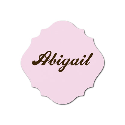Individually Personalized Wedding Prints on Diecut Cardstock - Shape S13