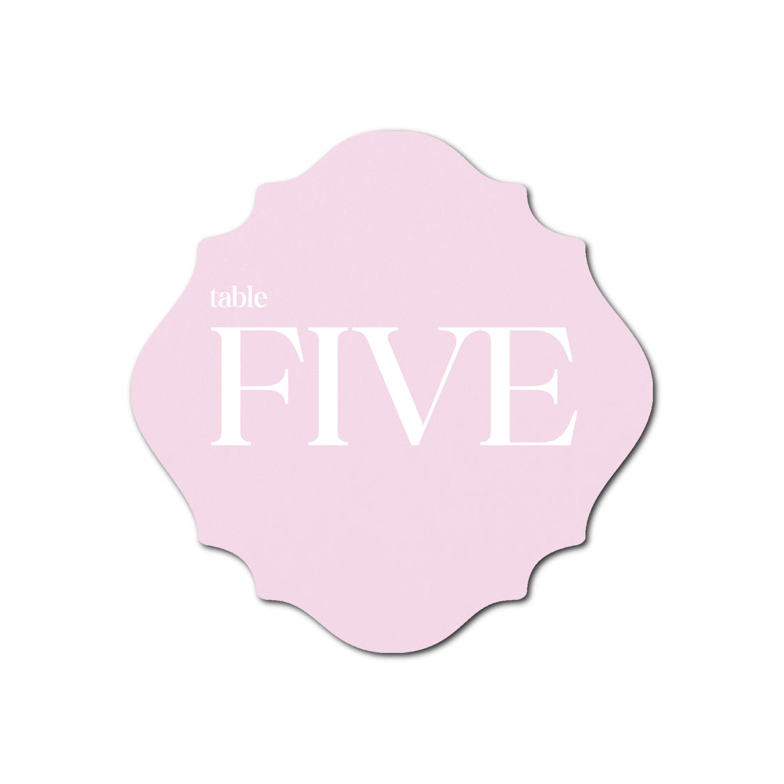 Individually Personalized Wedding Prints on Diecut Cardstock - Shape S13