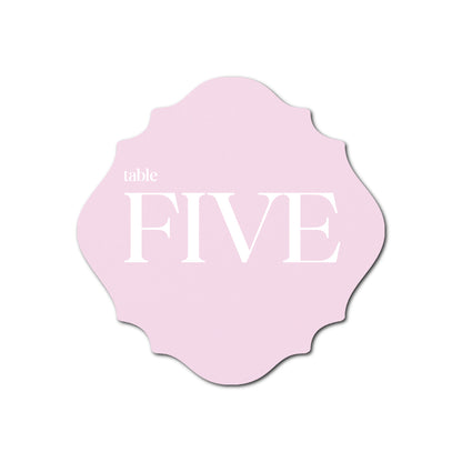 Individually Personalized Wedding Prints on Diecut Cardstock - Shape S13