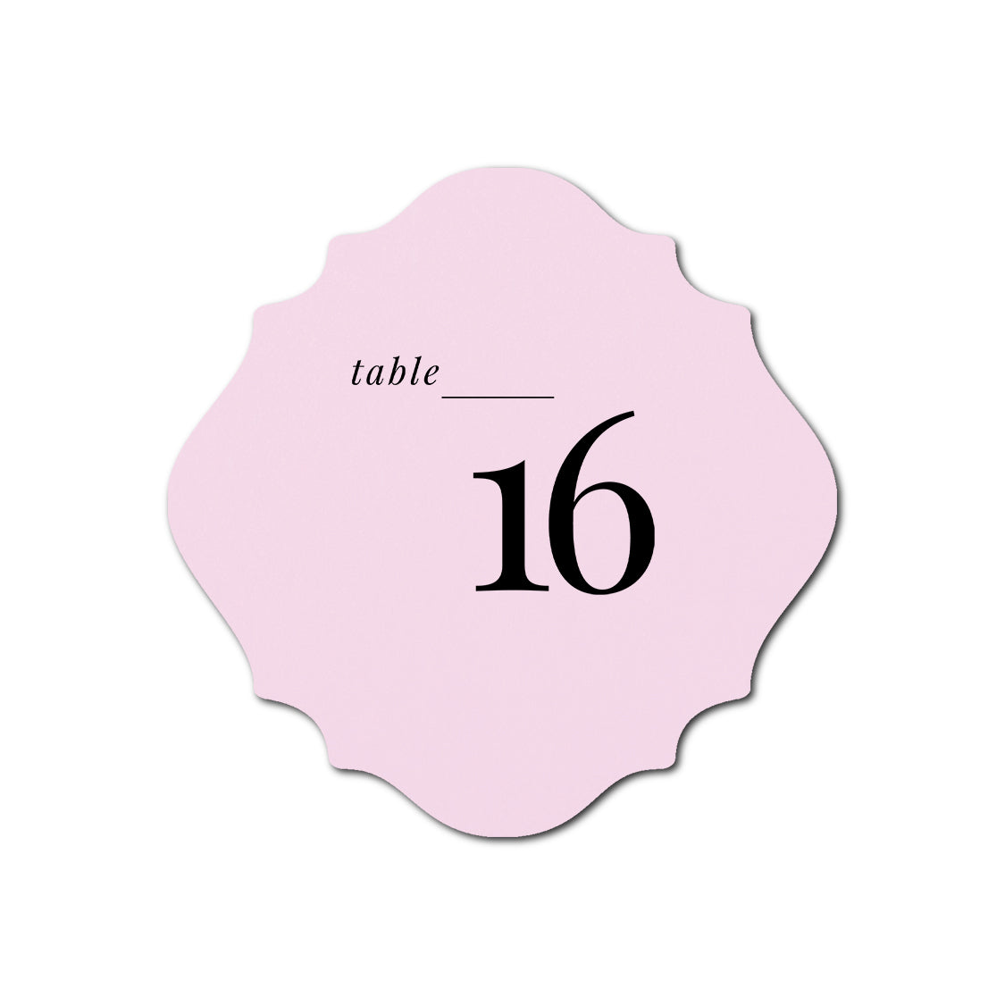 Individually Personalized Wedding Prints on Diecut Cardstock - Shape S13